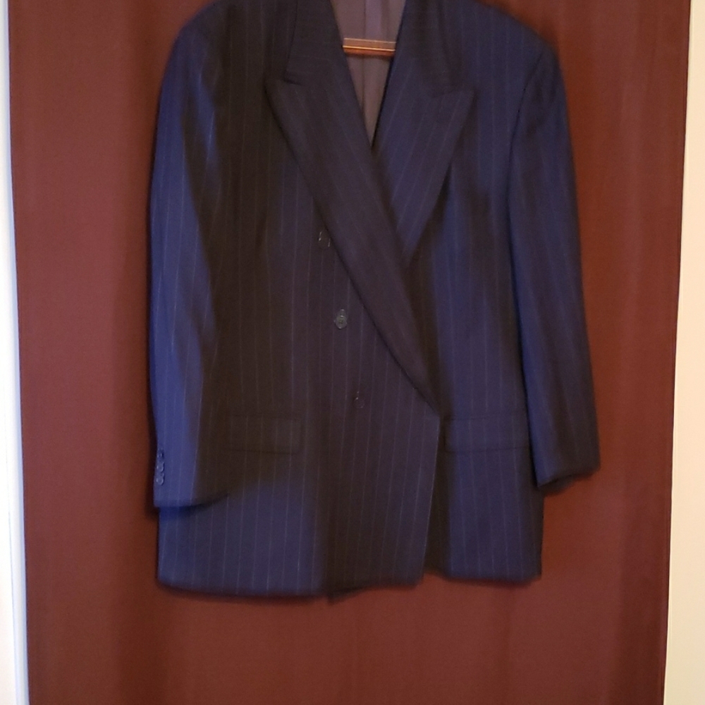 50L Navy blue pinstripe sports blazer